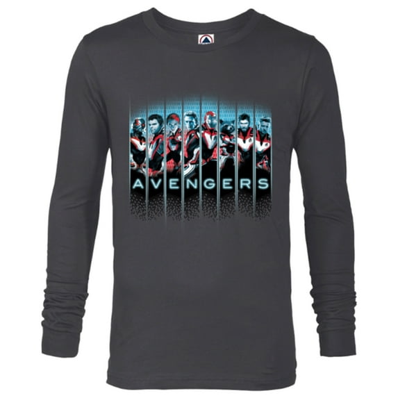 Marvel Avengers: Endgame Super Heroes Assemble - Long Sleeve T-Shirt for Men - Customized-Charcoal Heather