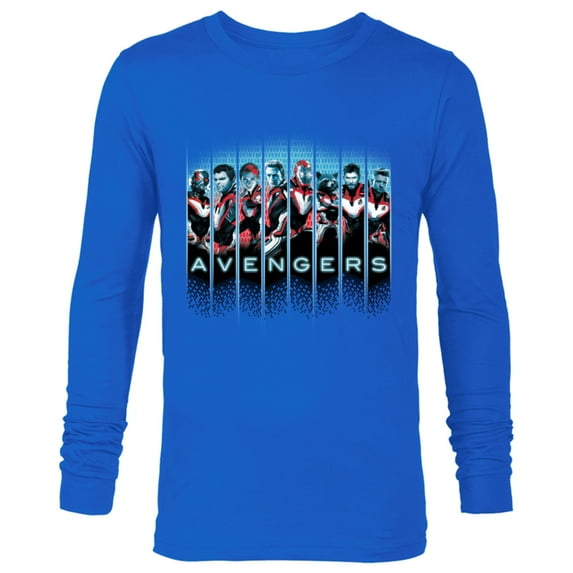 Marvel Avengers: Endgame Super Heroes Assemble - Long Sleeve T-Shirt for Men - Customized-Royal