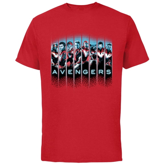 Marvel Avengers: Endgame Super Heroes Assemble - Short Sleeve Cotton T-Shirt for Adults - Customized-Red