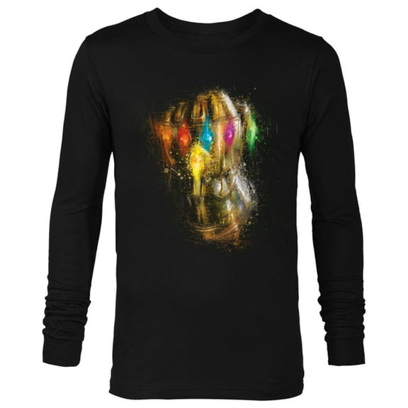 Marvel Avengers: Endgame Thanos Infinity Gauntlet - Long Sleeve T-Shirt for Men - Customized-Black
