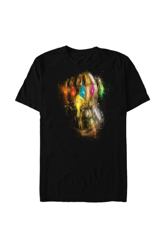 Avengers: Endgame Thanos Infinity Gauntlet - Short Sleeve Blended T-Shirt for Adults - Customized-Black