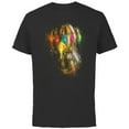 thumbnail image 1 of Marvel Avengers: Endgame Thanos Infinity Gauntlet - Short Sleeve Cotton T-Shirt for Adults - Customized-Black, 1 of 5