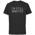 thumbnail image 1 of Marvel Avengers Endgame Thor I'm Still Worthy - Short Sleeve Cotton T-Shirt for Adults - Customized-Black, 1 of 5