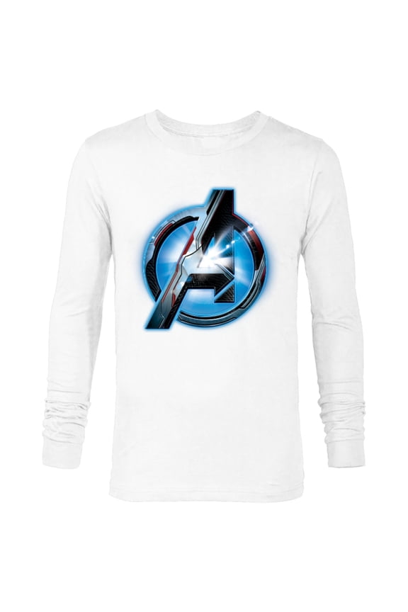 Avengers: Endgame Uniform Logo - Long Sleeve T-Shirt for Men - Customized-White