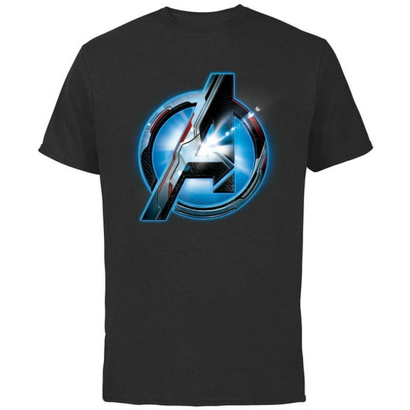 Marvel Avengers: Endgame Uniform Logo - Short Sleeve Cotton T-Shirt for Adults - Customized-Black