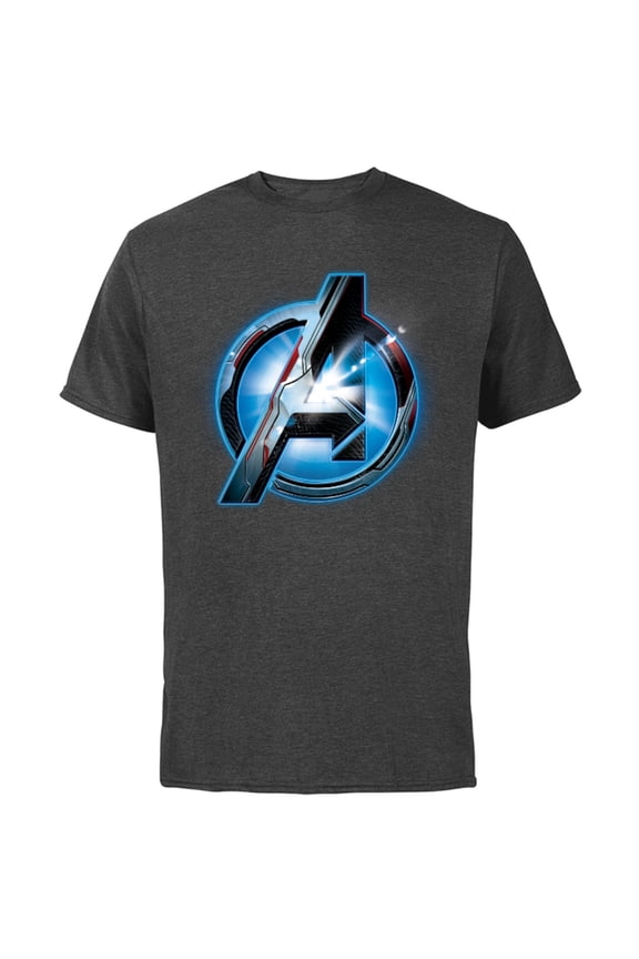 Avengers: Endgame Uniform Logo - Short Sleeve Cotton T-Shirt for Adults - Customized-Charcoal