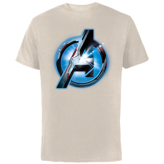 Marvel Avengers: Endgame Uniform Logo - Short Sleeve Cotton T-Shirt for Adults - Customized-Natural