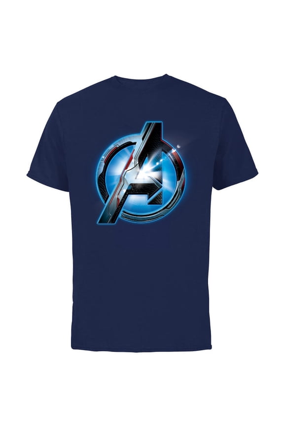 Avengers: Endgame Uniform Logo - Short Sleeve Cotton T-Shirt for Adults - Customized-Navy