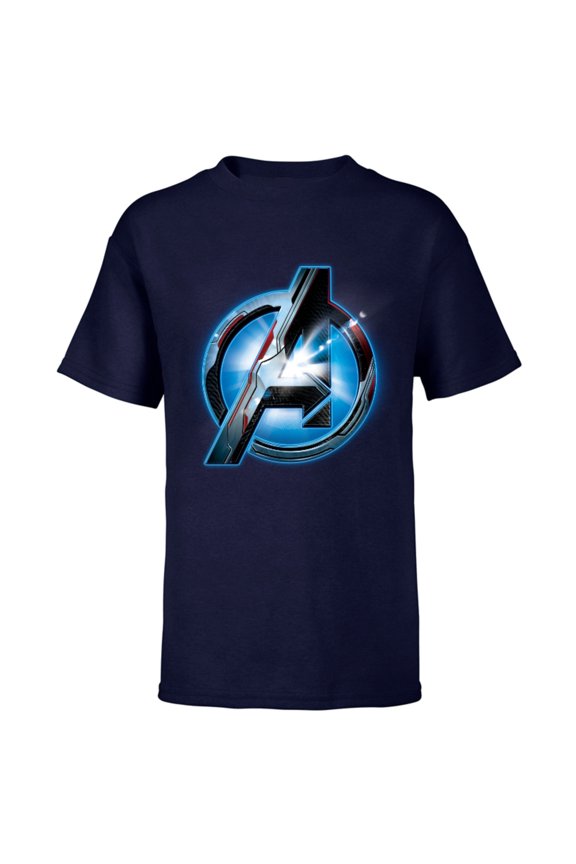 Avengers: Endgame Uniform Logo - Short Sleeve T-Shirt for Kids - Customized-Navy