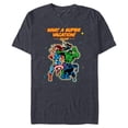 thumbnail image 1 of Marvel Avengers Family Matching Trip Super Vacation 2025 - Short Sleeve Blended T-Shirt for Adults - Customized-Navy Heather, 1 of 5