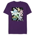thumbnail image 1 of Marvel Avengers Family Vacation 2023 Iron Man Black Panther - Short Sleeve Blended T-Shirt for Adults - Customized-Purple, 1 of 5