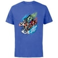 thumbnail image 1 of Marvel Avengers Family Vacation 2023 Iron Man Thor Hulk Cap - Short Sleeve Cotton T-Shirt for Adults - Customized-Royal Heather, 1 of 5