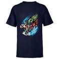 thumbnail image 1 of Marvel Avengers Family Vacation 2023 Iron Man Thor Hulk Cap - Short Sleeve T-Shirt for Kids - Customized-Navy, 1 of 5
