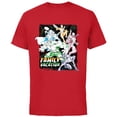 thumbnail image 1 of Marvel Avengers Family Vacation Trip Travel Line Art - Short Sleeve Cotton T-Shirt for Adults - Customized-Red, 1 of 5