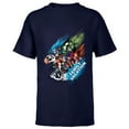 thumbnail image 1 of Marvel Avengers Family Vacation Trip Travel Sketch Art - Short Sleeve T-Shirt for Kids - Customized-Navy, 1 of 5