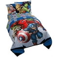 Marvel Avengers 5 Piece Twin Bed Set Featuring Iron Man, Captain