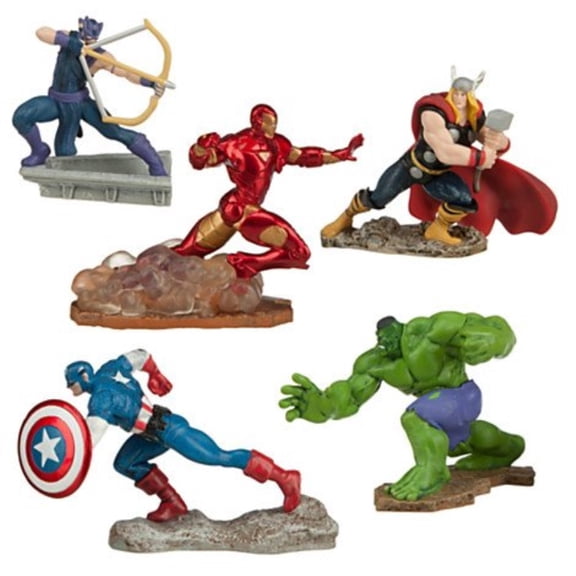 Marvel Avengers Figure Play Set ~ 5 pieces