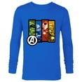 thumbnail image 1 of Marvel Avengers Four Heroes Four Colors - Long Sleeve T-Shirt for Men - Customized-Navy, 1 of 5