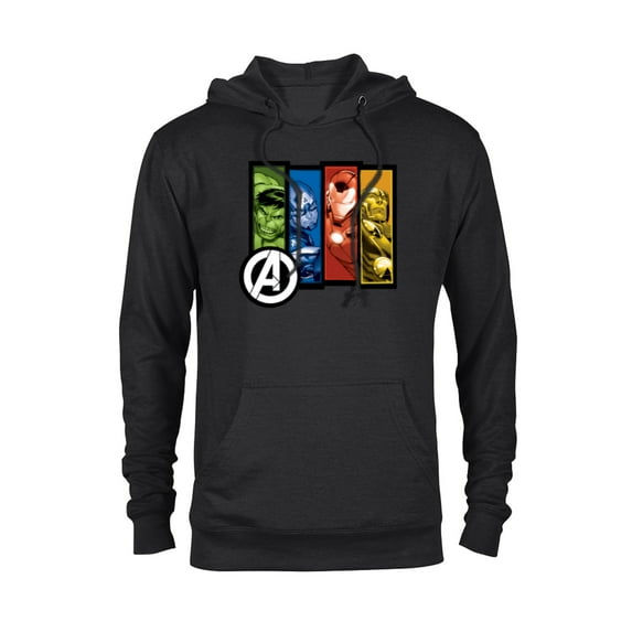 Marvel Avengers Four Heroes Four Colors - Pullover Hoodie for Adults - Customized-Black