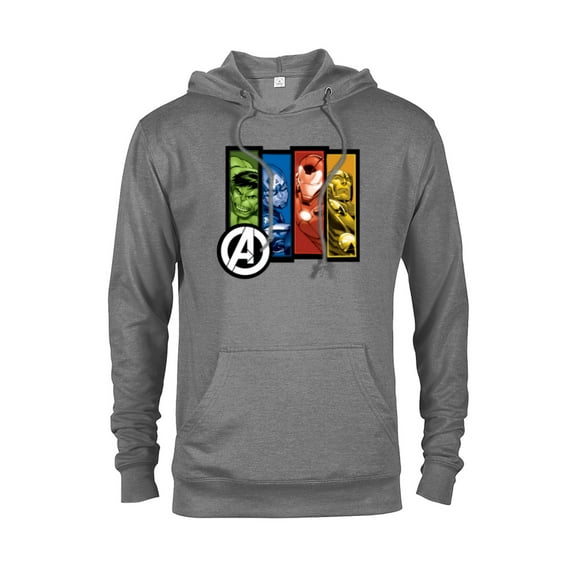 Marvel Avengers Four Heroes Four Colors - Pullover Hoodie for Adults - Customized-Graphite Heather