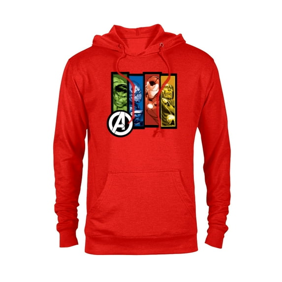 Marvel Avengers Four Heroes Four Colors - Pullover Hoodie for Adults - Customized-Red