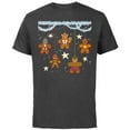 thumbnail image 1 of Marvel Avengers Gingerbread Cookie Ornaments Holiday Standard - Short Sleeve Cotton T-Shirt for Adults - Customized-Charcoal, 1 of 5