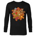 thumbnail image 1 of Marvel Avengers Gingerbread Cookie Plate Holiday Standard - Long Sleeve T-Shirt for Men – Customized-Black, 1 of 5