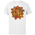 thumbnail image 1 of Marvel Avengers Gingerbread Cookie Plate Holiday Standard - Short Sleeve Cotton T-Shirt for Adults - Customized-White, 1 of 5