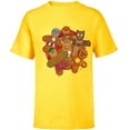 thumbnail image 1 of Marvel Avengers Gingerbread Cookie Plate Holiday Standard - Short Sleeve T-Shirt for Kids – Customized-Yellow, 1 of 5