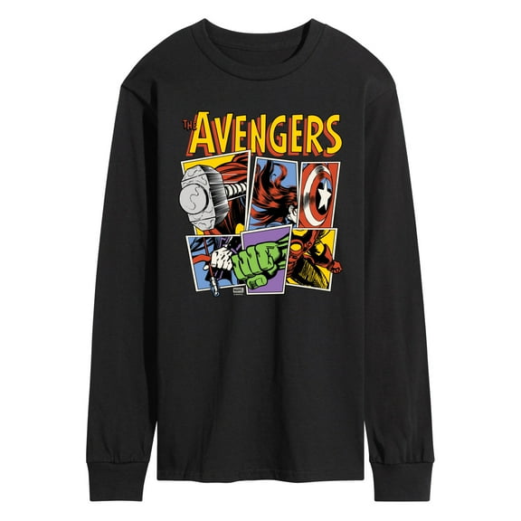 Marvel - Avengers Grid Retro - Men's Long Sleeve Graphic T-Shirt