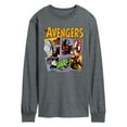 thumbnail image 1 of Marvel - Avengers Grid Retro - Men's Long Sleeve Graphic T-Shirt, 1 of 4
