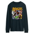 thumbnail image 1 of Marvel - Avengers Grid Retro - Men's Long Sleeve Graphic T-Shirt, 1 of 4