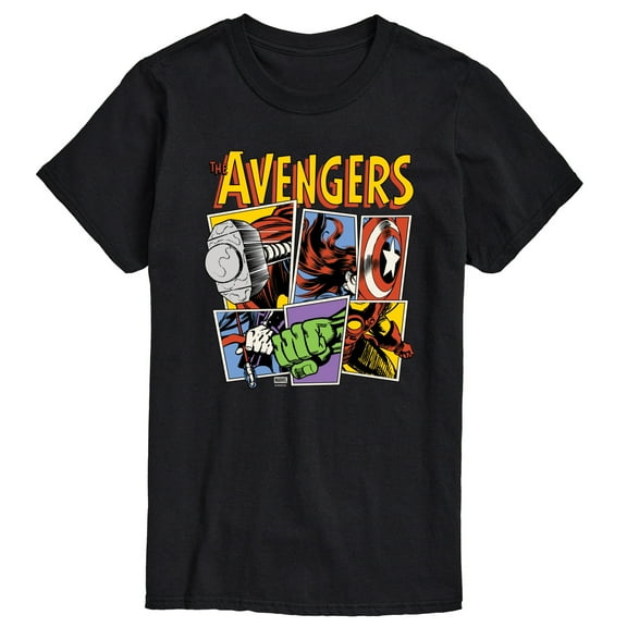 Marvel - Avengers Grid Retro - Men's Short Sleeve Graphic T-Shirt