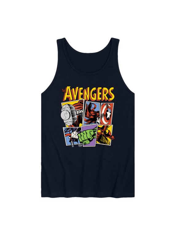 - Avengers Grid Retro Men's Graphic Tank Top