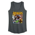 thumbnail image 1 of Marvel - Avengers Grid Retro - Women's Raceback Geaphic Tank Top, 1 of 4