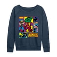 thumbnail image 1 of Marvel - Avengers Grid - Women's French Terry Long Sleeve Pullover, 1 of 4