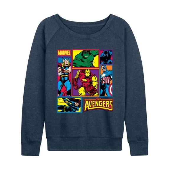 Marvel - Avengers Grid - Women's French Terry Long Sleeve Pullover