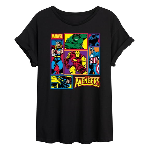 Marvel - Avengers Grid - Women's Oversized Graphic T-Shirt