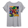 thumbnail image 1 of Marvel - Avengers Grid - Women's Oversized Graphic T-Shirt, 1 of 4