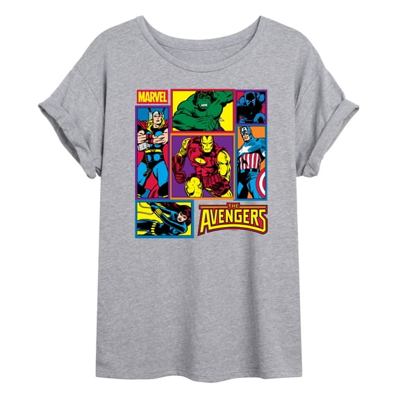 Marvel - Avengers Grid - Women's Oversized Graphic T-Shirt