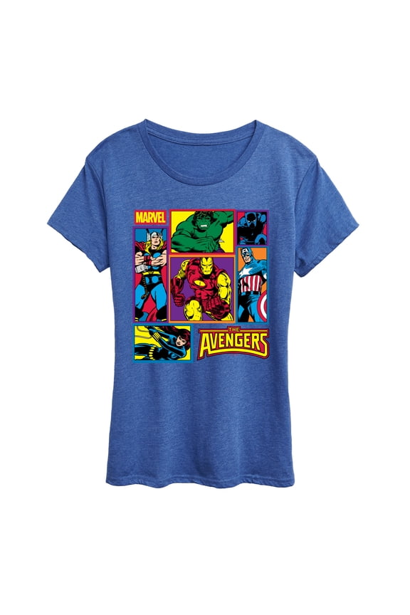 - Avengers Grid - Women's Short Sleeve Graphic T-Shirt