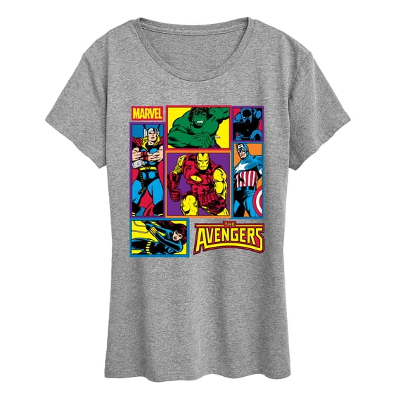 Marvel - Avengers Grid - Women's Short Sleeve Graphic T-Shirt