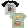 thumbnail image 1 of Marvel Guardians of the Galaxy Groot Rocket Raccoon 2 Pack T-Shirts Little Kid to Big Kid, 1 of 5