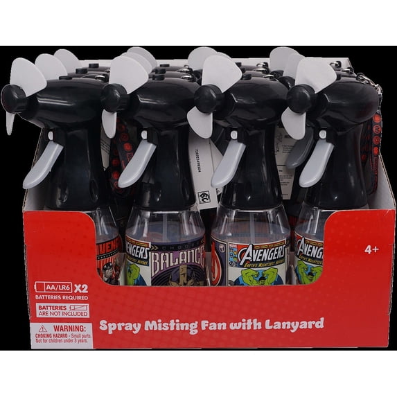 Marvel Avengers Handheld Cooling Misting Fan with Lanyard