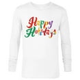 thumbnail image 1 of Marvel Avengers Happy Holidays Standard - Long Sleeve T-Shirt for Men – Customized-White, 1 of 5