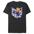 thumbnail image 1 of Marvel Avengers Hawkeye #1 Dad Birthday Father’s Day - Short Sleeve Blended T-Shirt for Adults - Customized-Dark Heather, 1 of 5