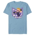 thumbnail image 1 of Marvel Avengers Hawkeye #1 Dad Birthday Father’s Day - Short Sleeve Blended T-Shirt for Adults - Customized-Ocean Blue, 1 of 5