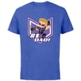 thumbnail image 1 of Marvel Avengers Hawkeye #1 Dad Birthday Father’s Day - Short Sleeve Cotton T-Shirt for Adults - Customized-Royal Heather, 1 of 5