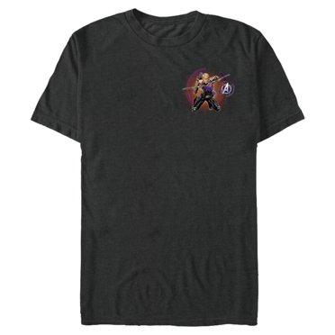 Marvel Avengers Hawkeye Hero Circle - Short Sleeve Blended T-Shirt for Adults - Customized-Dark Heather