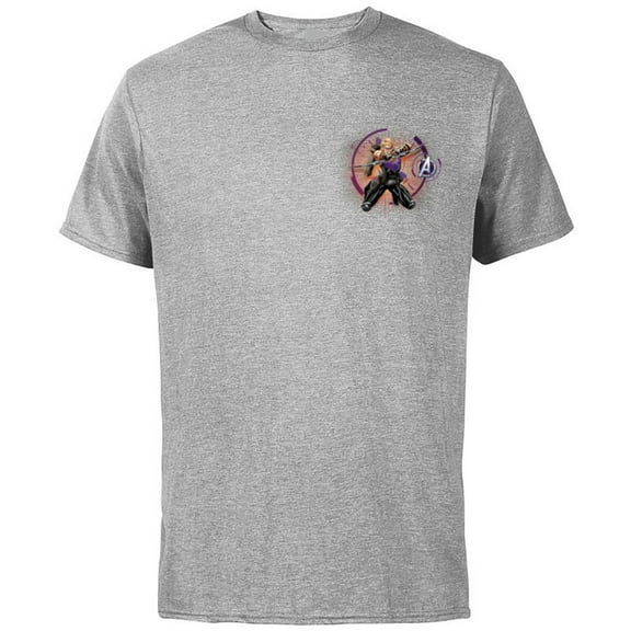 Marvel Avengers Hawkeye Hero Circle - Short Sleeve Cotton T-Shirt for Adults - Customized-Athletic Heather